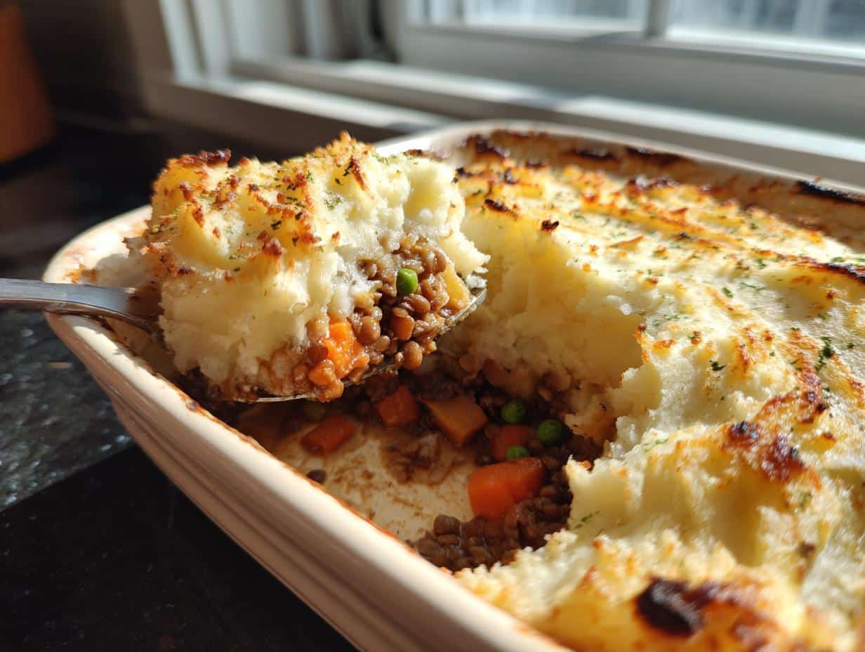 Hearty Vegan Lentil Shepherd’s Pie Casserole in 6 Simple Steps