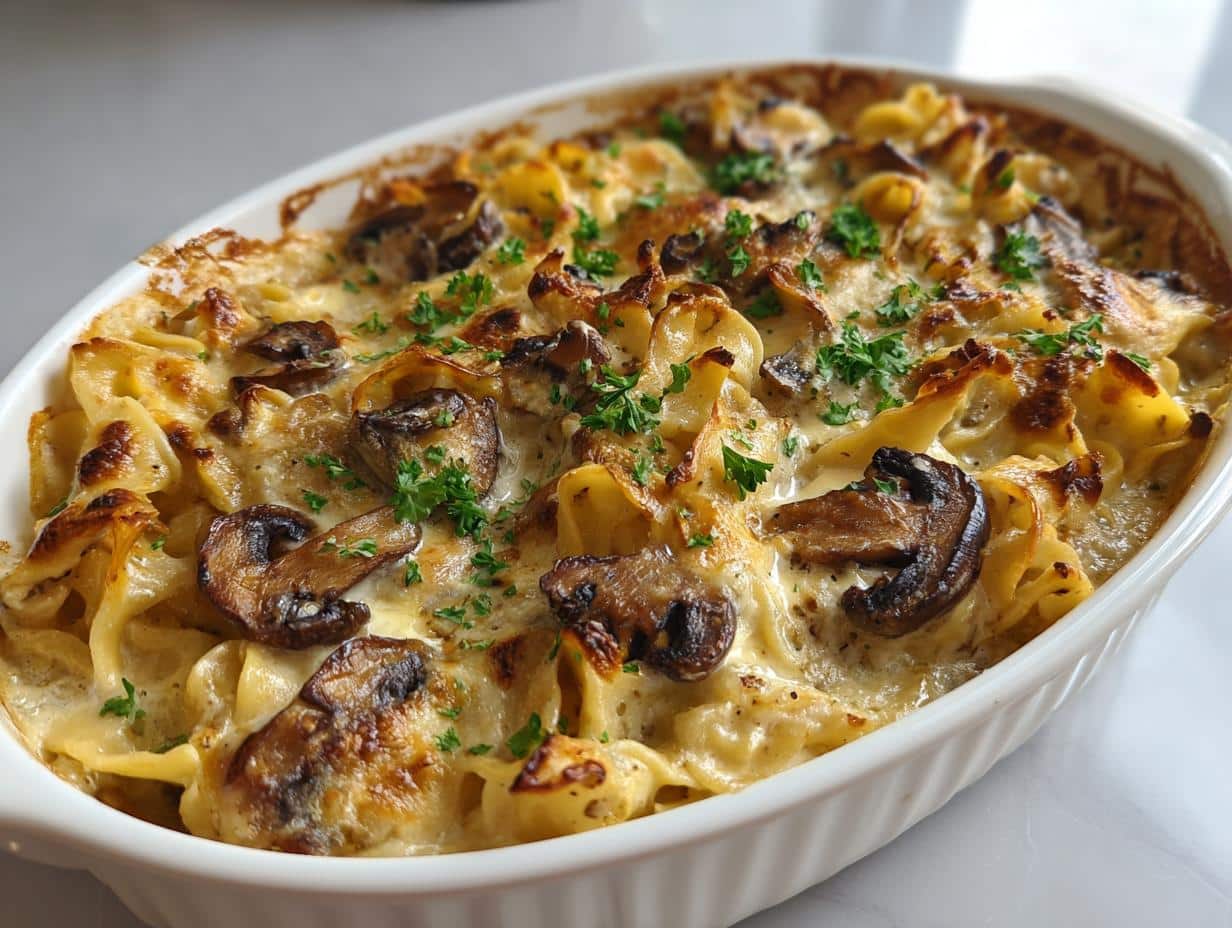 Delicious 30-Minute Vegan Mushroom Stroganoff Casserole – Comforting Meal