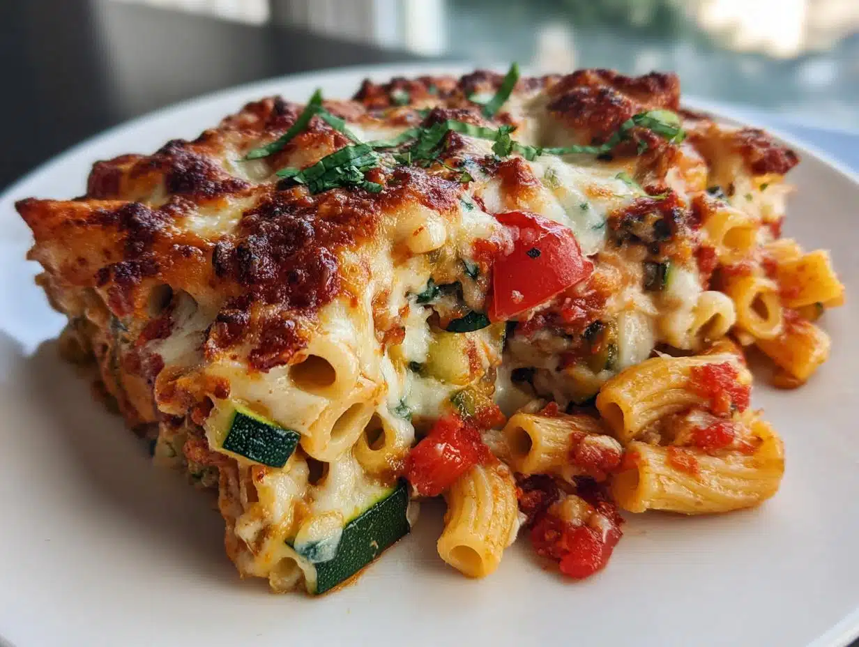 Irresistible Veggie Loaded Baked Ziti Casserole in 45 Minutes