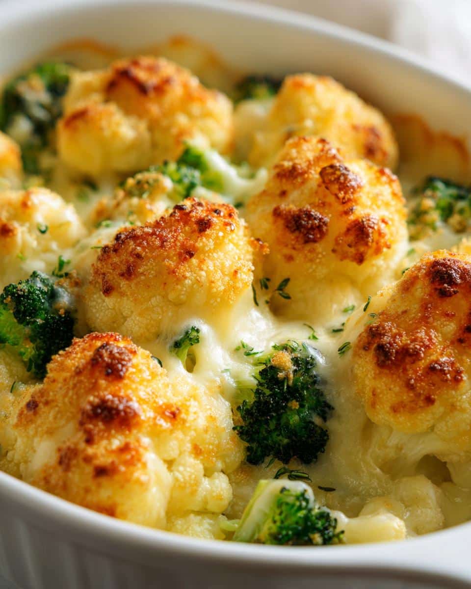 Cauliflower, Broccoli and Cheddar Bake - detail 1