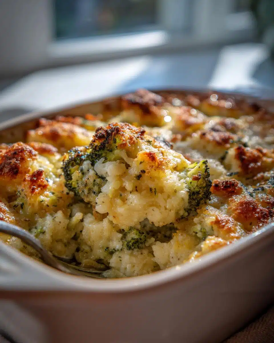 Creamy Dairy Free Broccoli and Rice Casserole in 30 Minutes