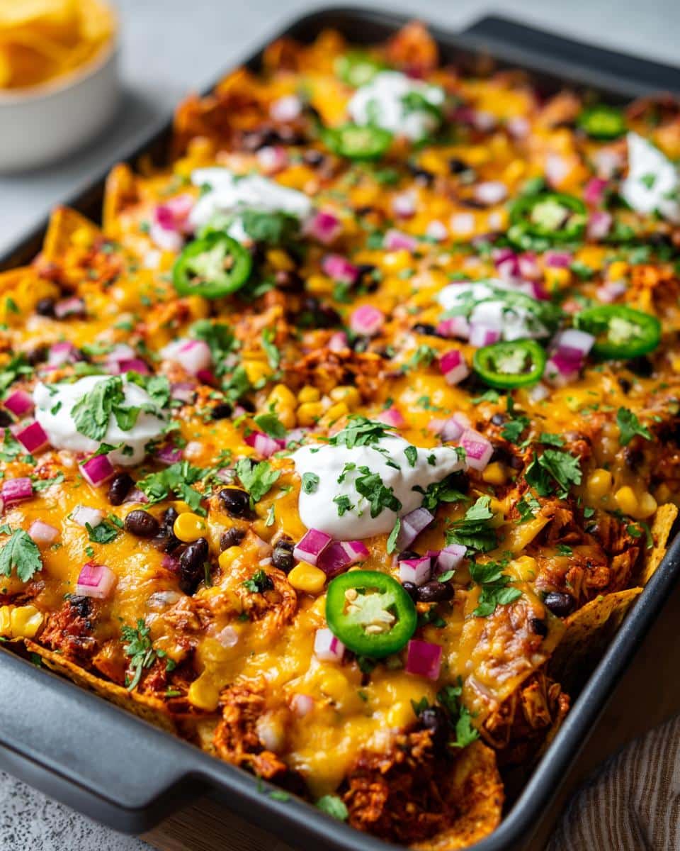 Game Day Loaded Nacho Chicken Casserole - detail 1