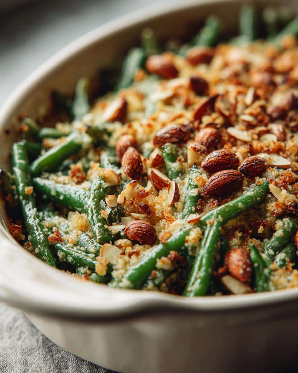 Garlic Butter Green Bean and Almond Casserole - detail 1