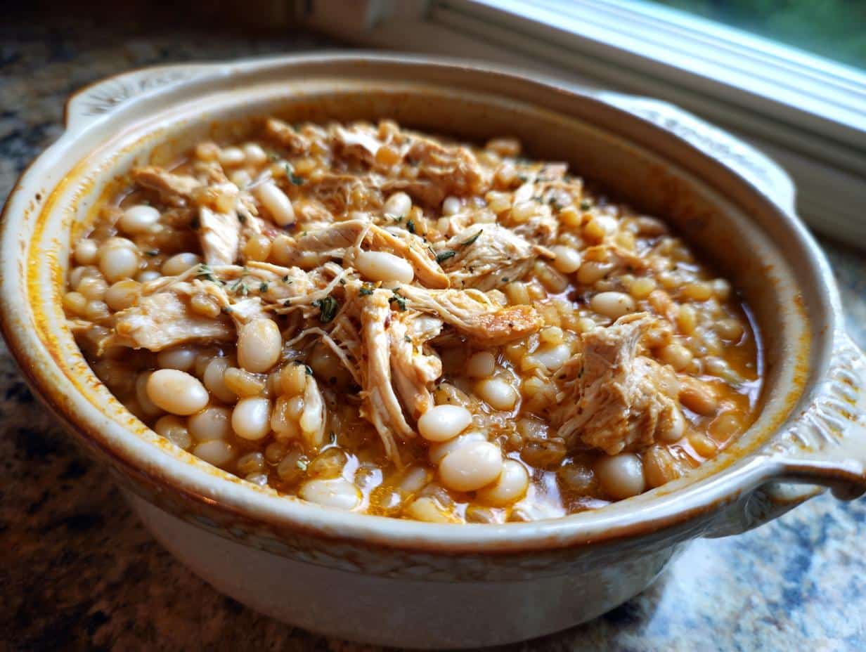 45-Minute Rustic Chicken, Bean and Barley Casserole for Cozy Nights