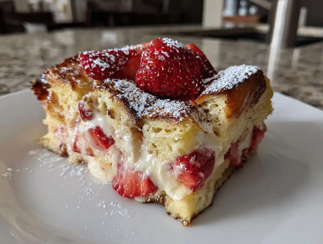 Irresistible Strawberry Cream Cheese French Toast Casserole in 45 Minutes