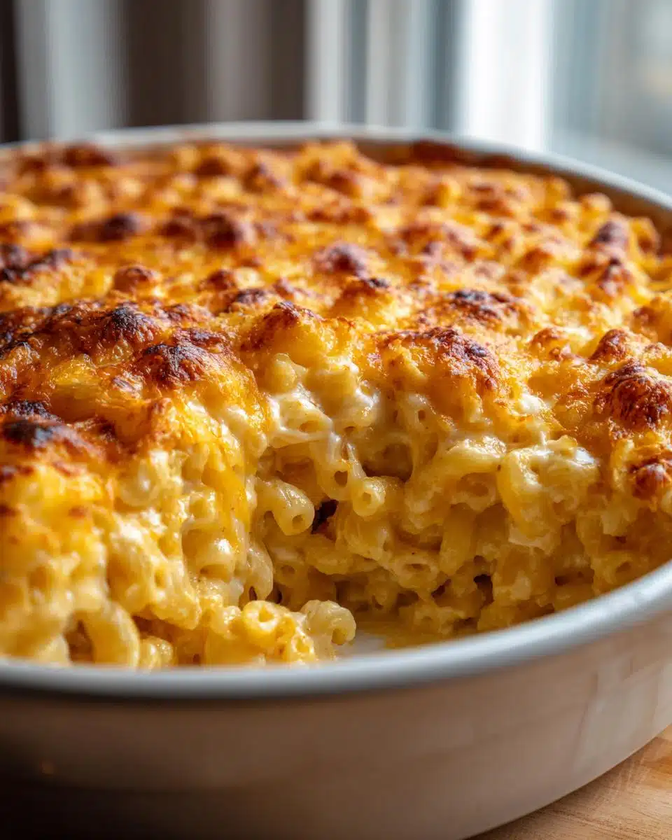Creamy Trinidad Macaroni Pie Without Evaporated Milk in 3 Easy Steps