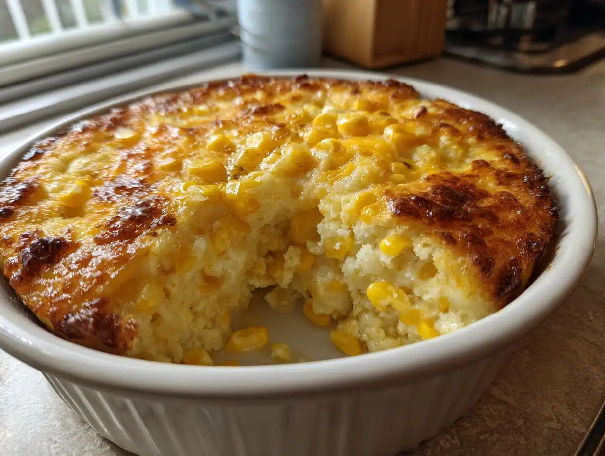 Creamy 5-Minute Cheesy Corn Casserole for Holiday Meals