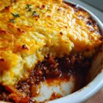 cottage pie casserole with cheddar mash