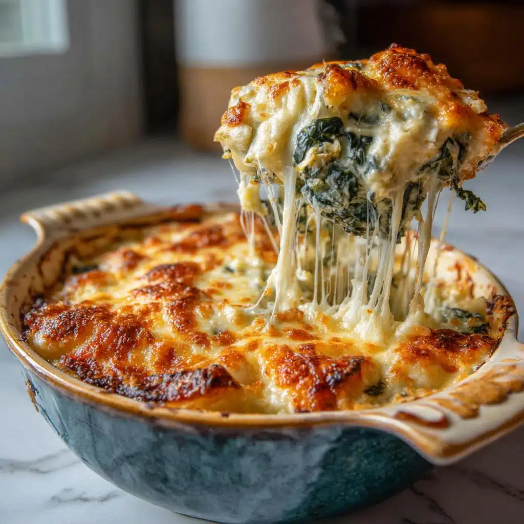 Creamy Spinach Artichoke Casserole Dip-Style Bake in 20 Minutes!