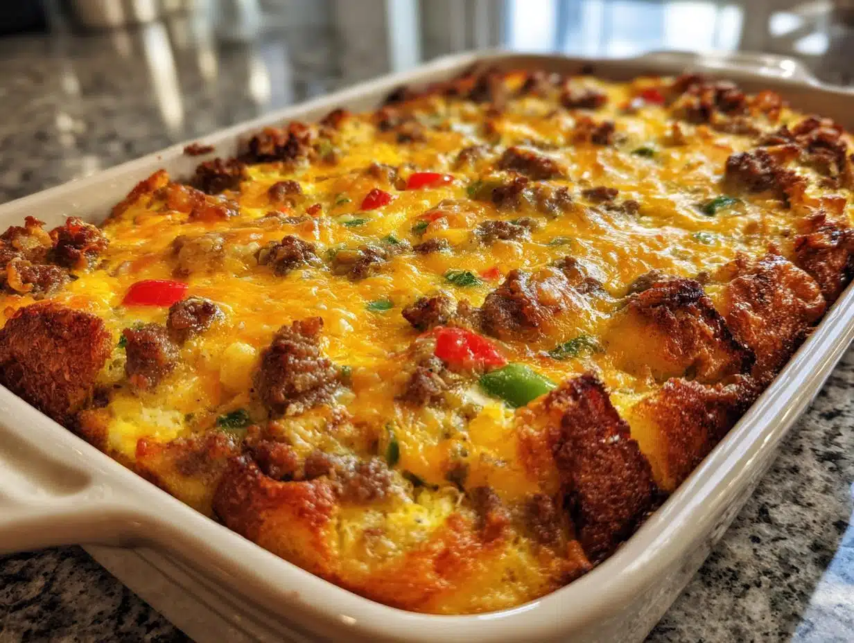 Ultimate 12-Egg Make Ahead Breakfast Casserole for a Crowd