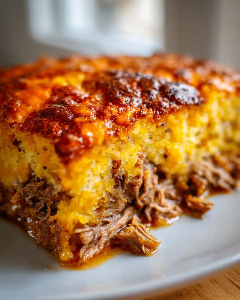 Irresistible Pulled Pork Cornbread Casserole in 30 Minutes