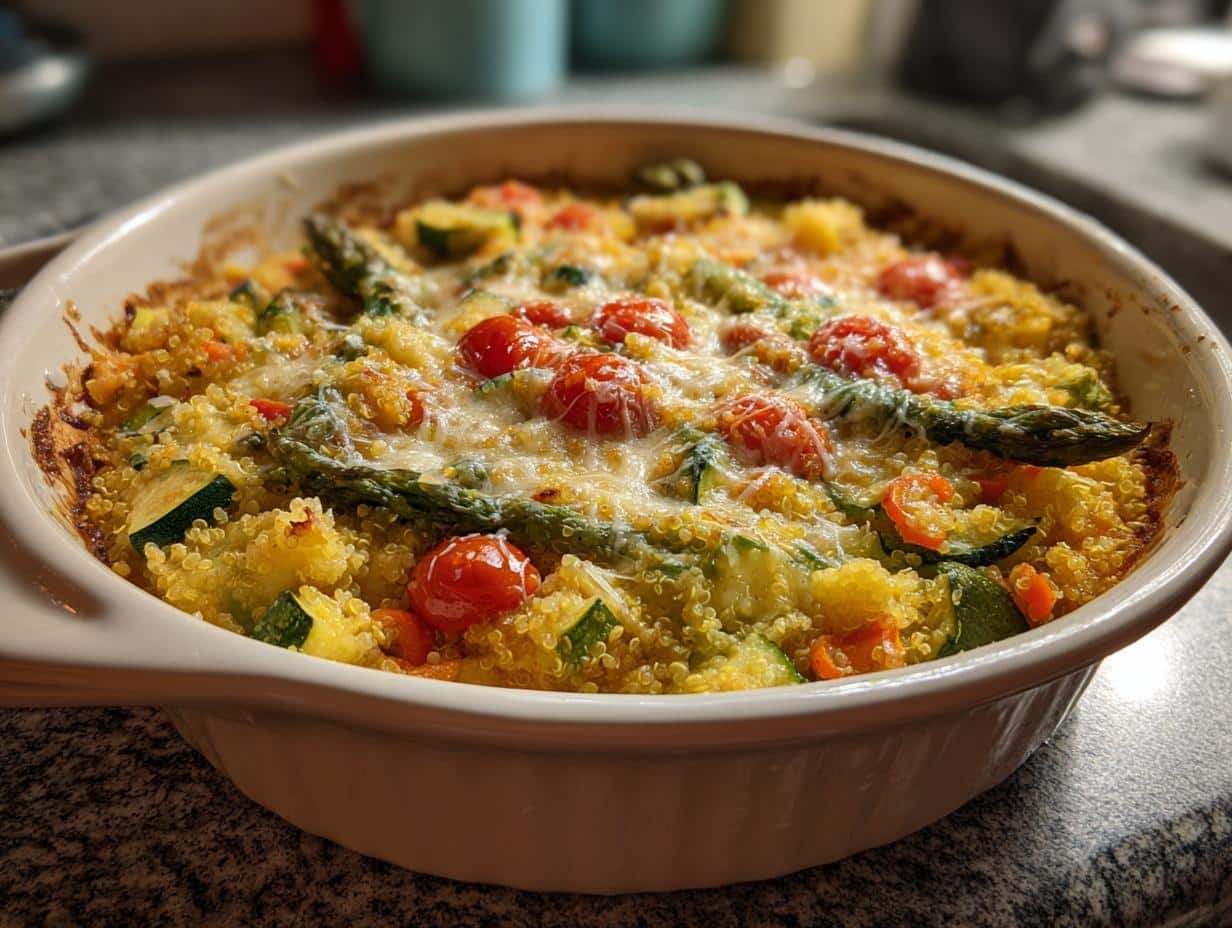 “Savory 30-Minute Spring Vegetable Quinoa Casserole Healthy Bake Bliss”