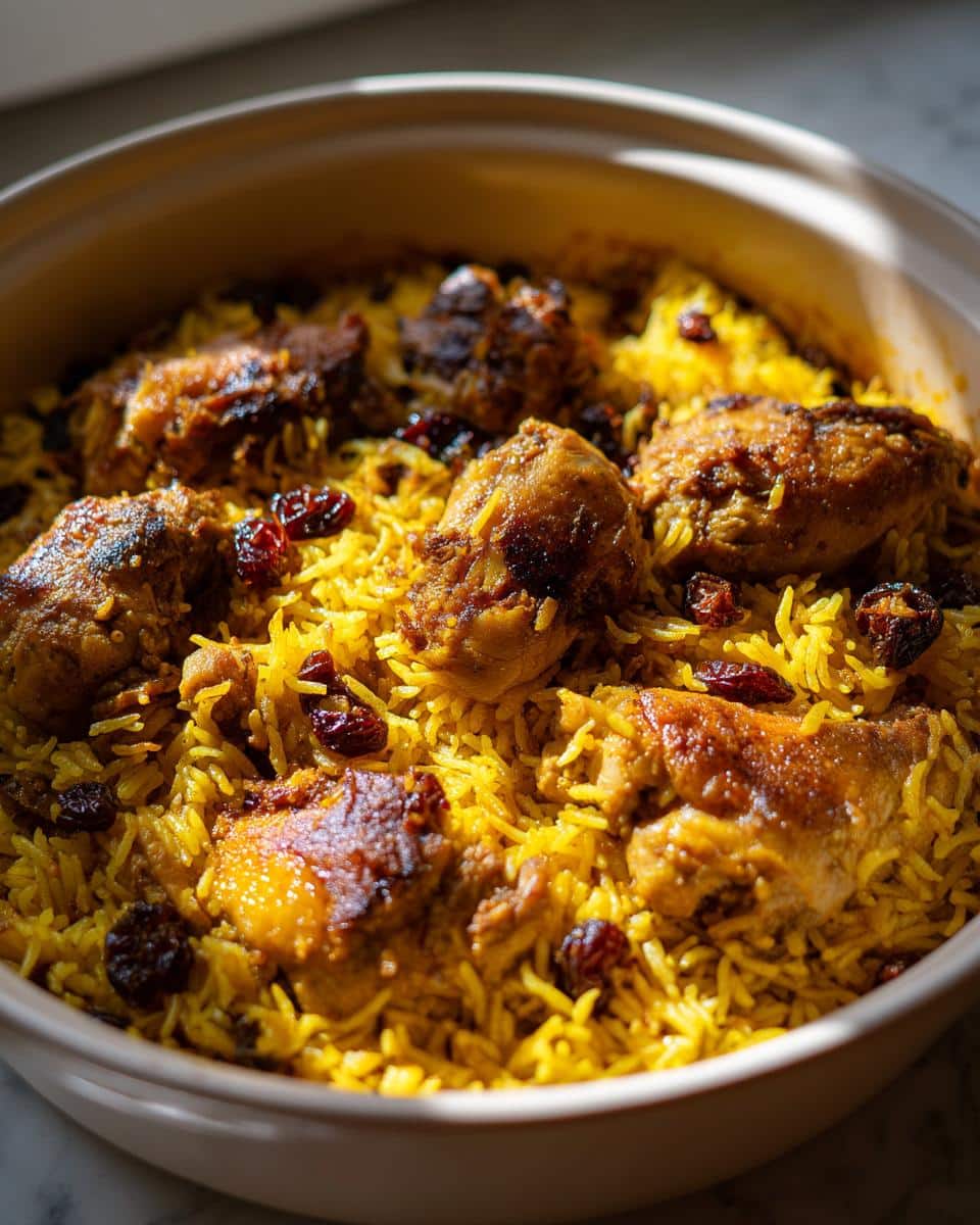 Advieh saffron chicken basmati casserole - detail 1