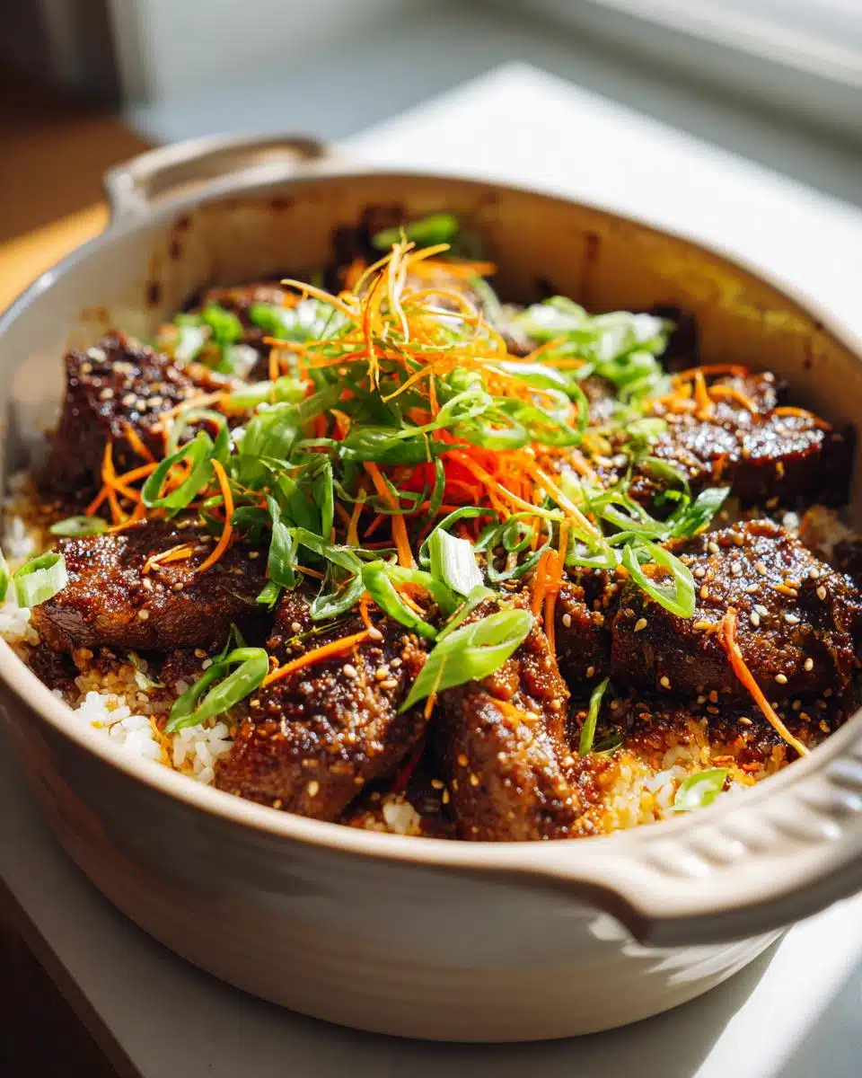 30g Protein Beef Bulgogi Sesame Rice Casserole – Incredibly Flavorful