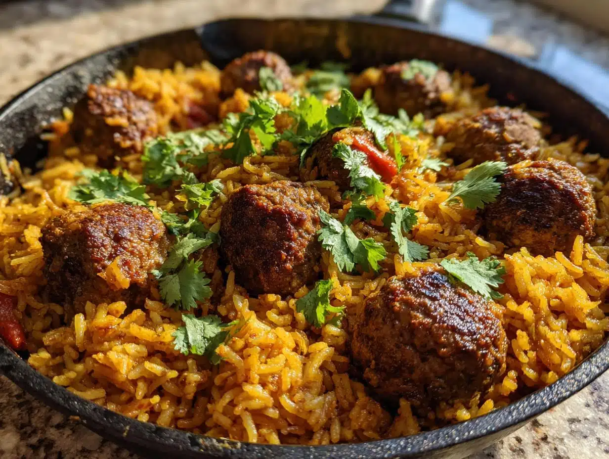 **High Protein Beef Kofta Curry Rice Skillet – 30g Protein Bliss**