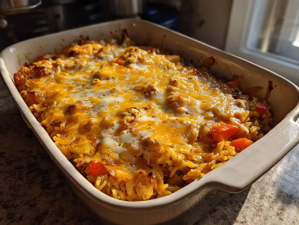 25g Protein Chicken Jerk Pineapple Rice Casserole You’ll Crave