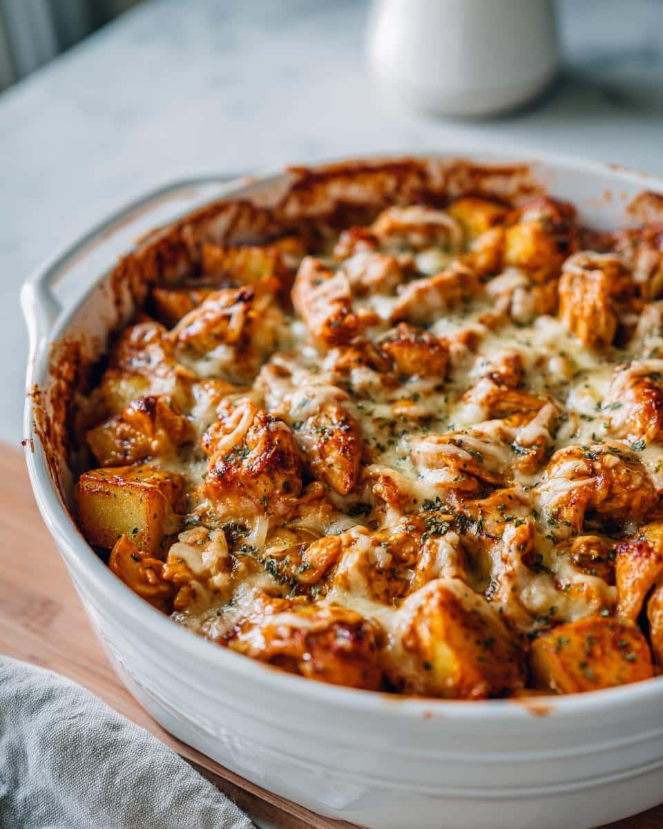 High Protein Chicken Peri Peri Potato Casserole: 30g Protein Bliss