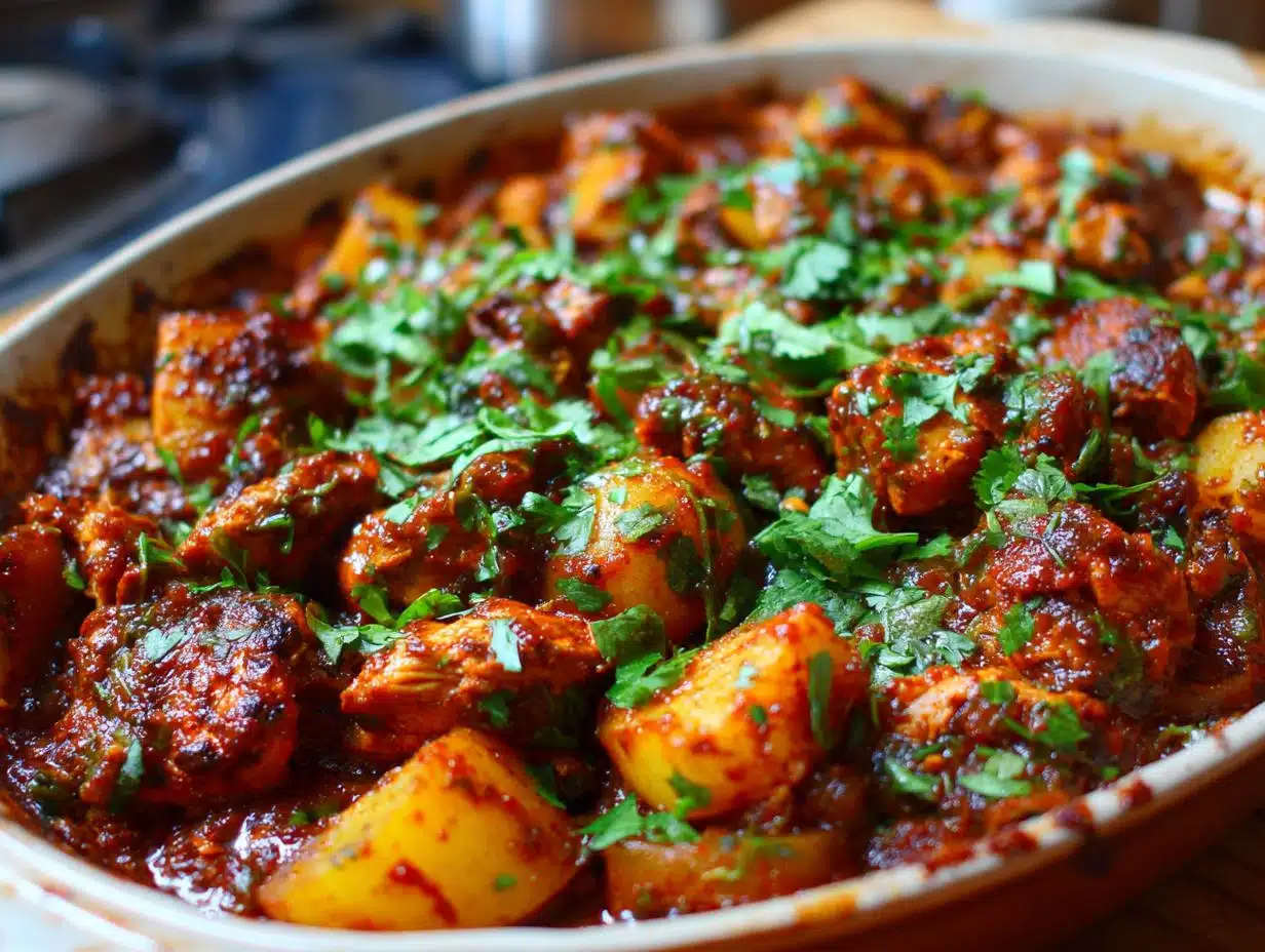 35g Protein Vindaloo Chicken Potato Casserole You’ll Crave