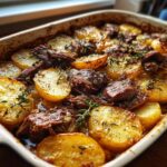 High protein lamb kleftiko lemon potato casserole
