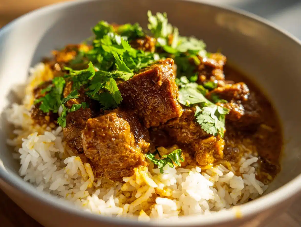 30g Protein Lamb Rogan Josh Rice Casserole You’ll Crave