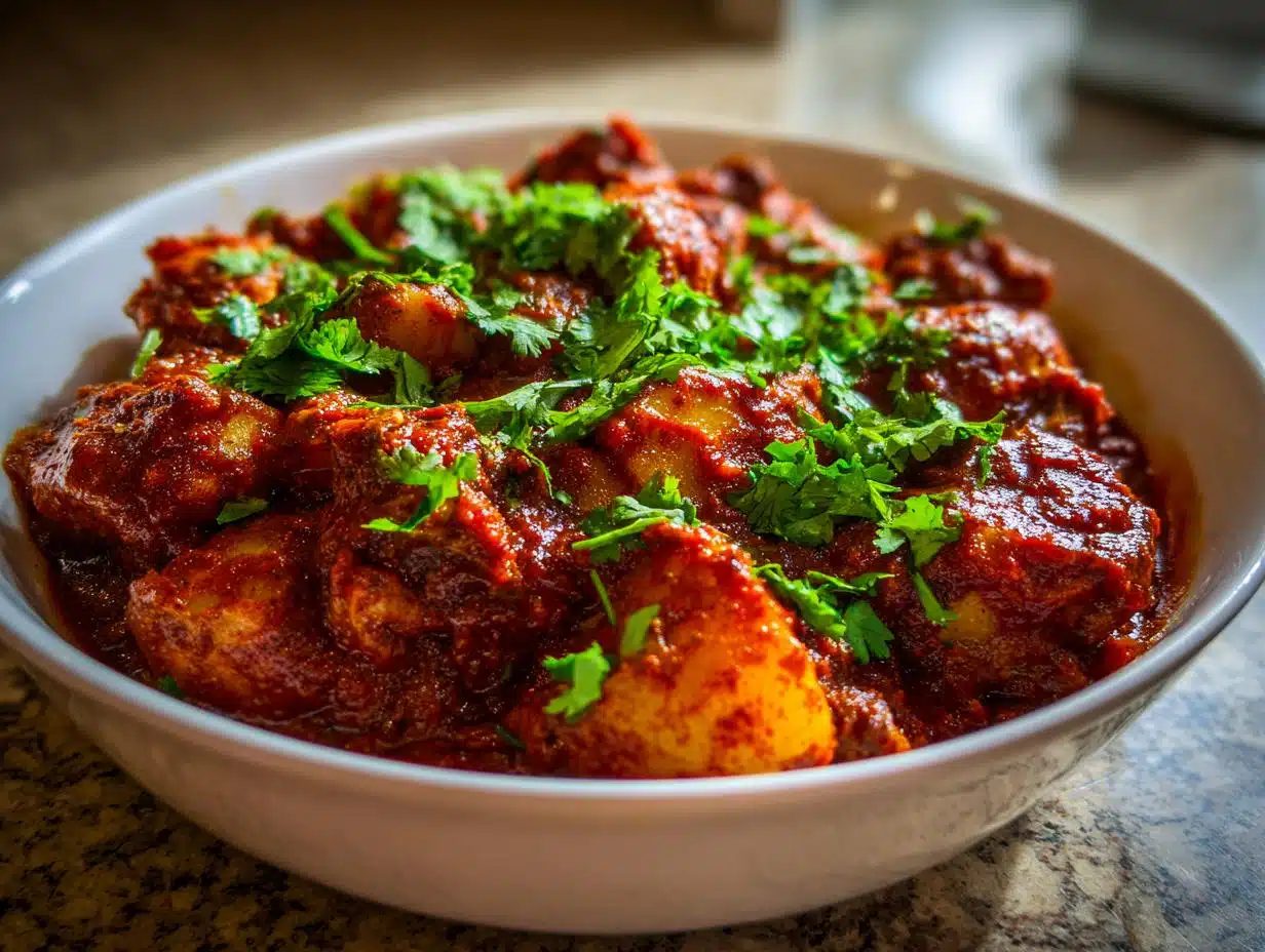 Spicy High Protein Pork Vindaloo Goan Potato Casserole Hack
