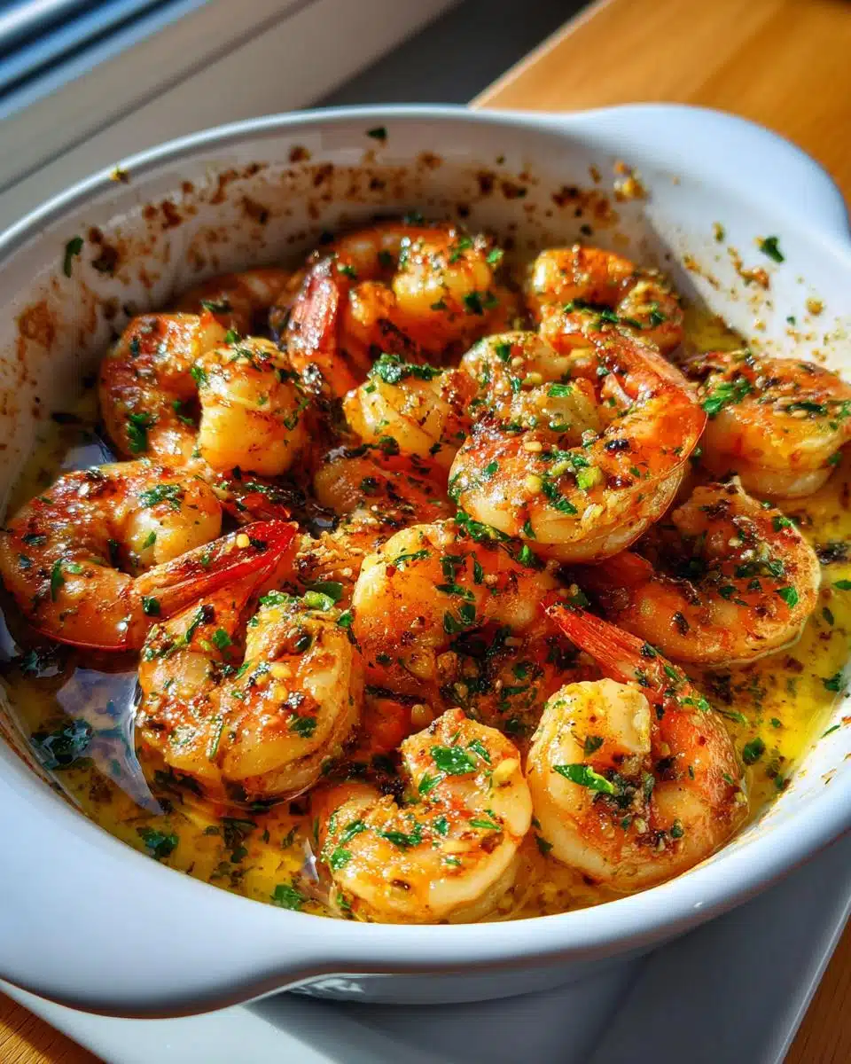 28g High Protein Shrimp Gambas al Ajillo Bake You’ll Crave