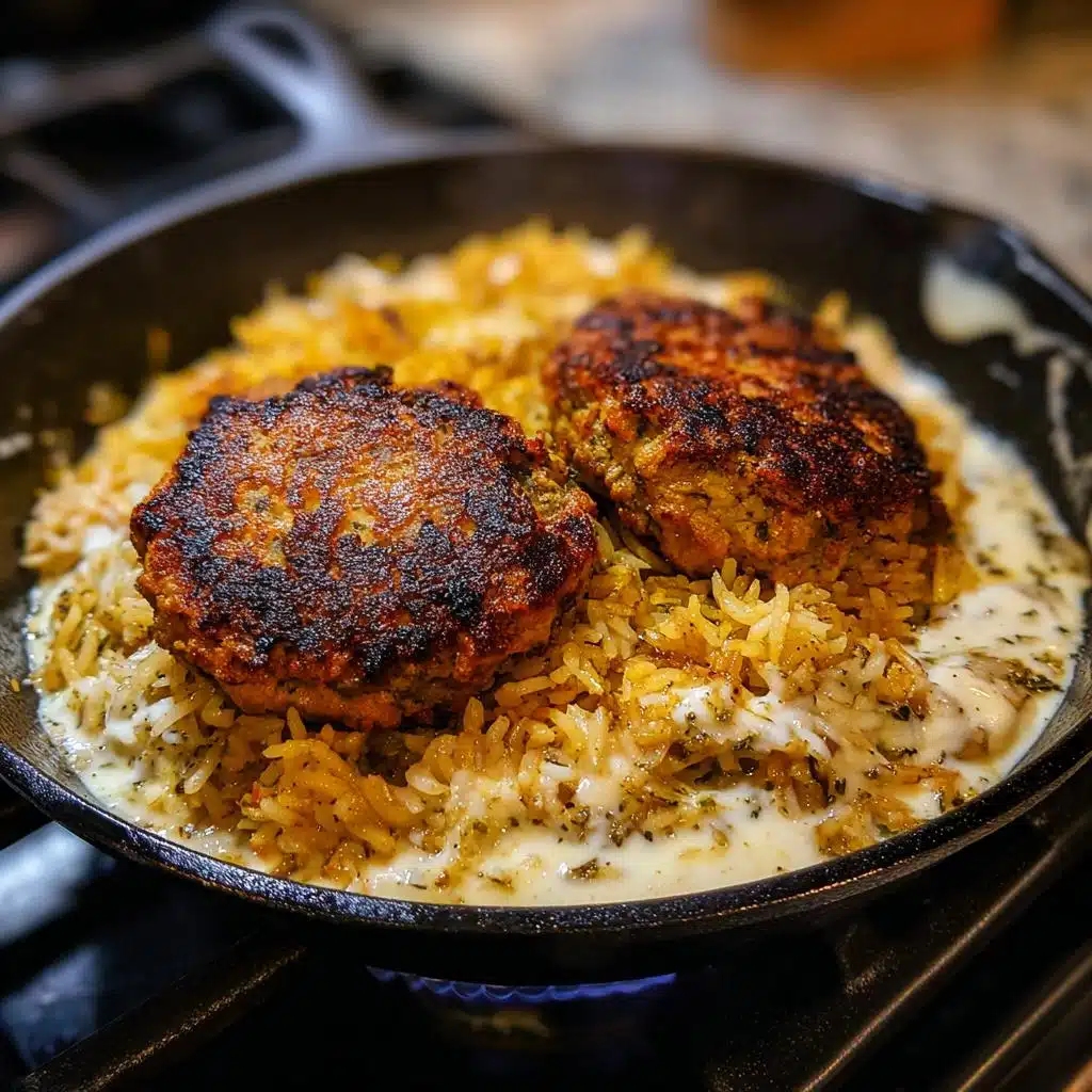 High Protein Turkey Kofte Yogurt Rice Skillet in 35 Minutes