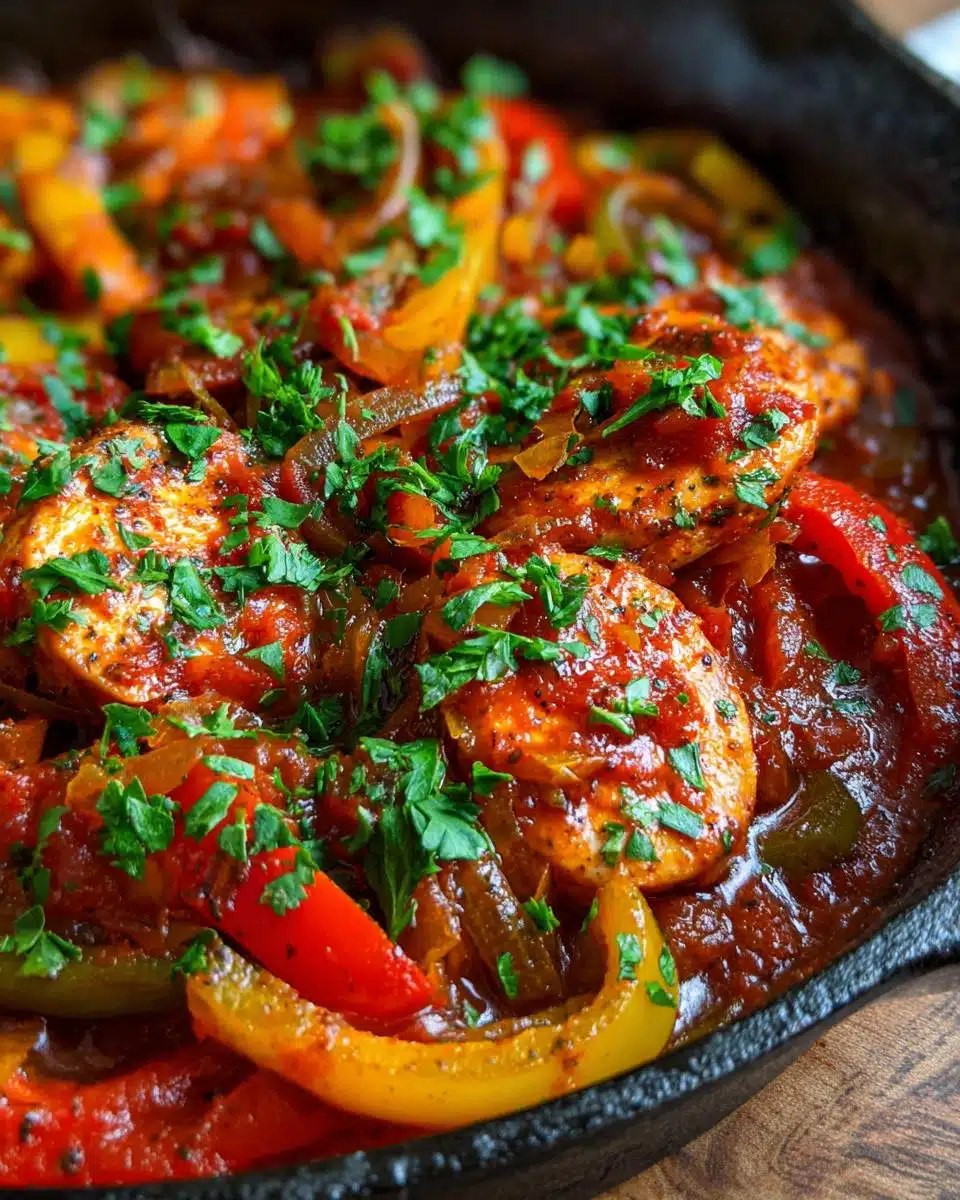 25-Minute High Protein Turkey Sujuk Spicy Tomato Skillet Magic