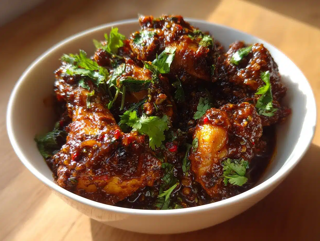 Fiery Indian Chicken Chettinad Black Pepper Bake in 30 Minutes