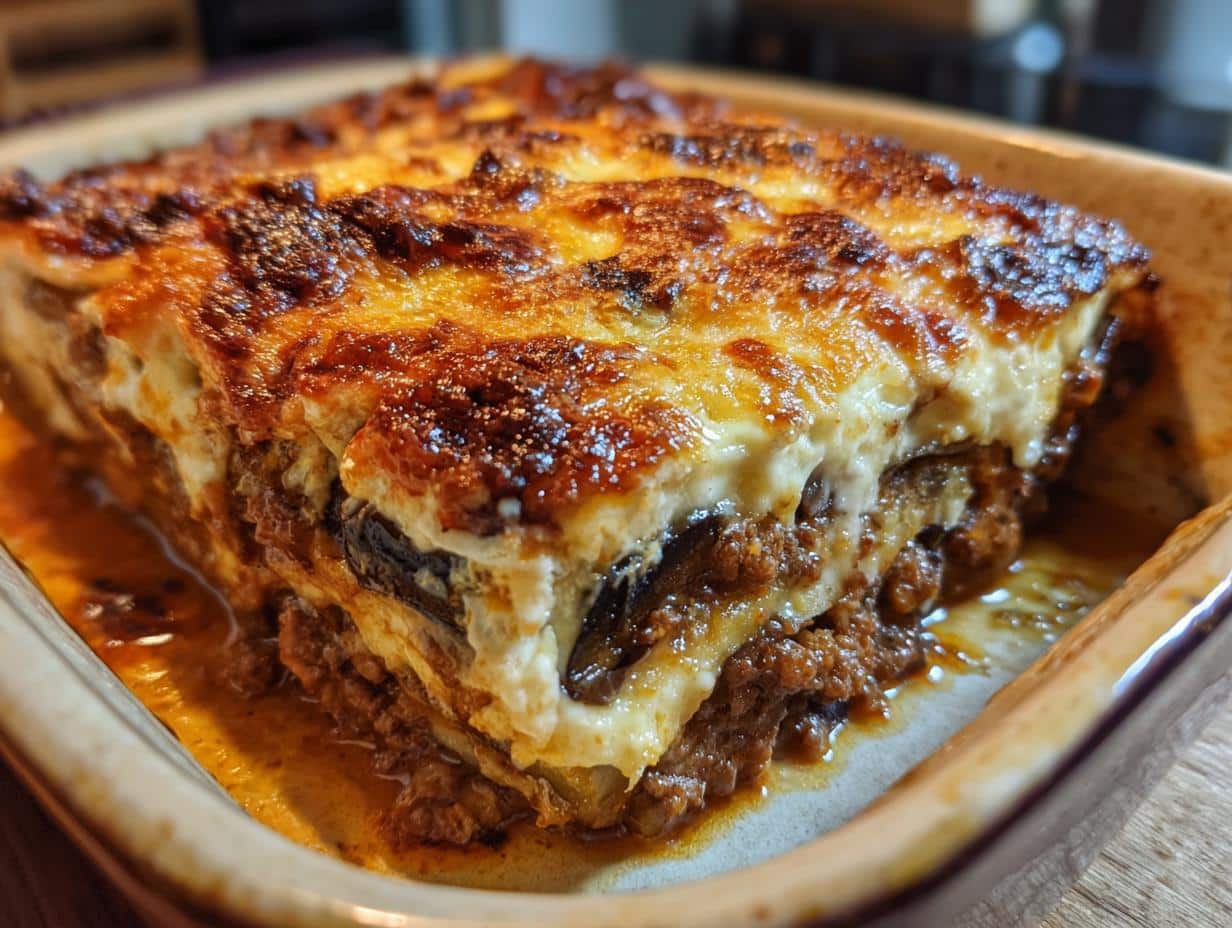 5-Ingredient Lamb Moussaka Eggplant Bechamel Casserole – Irresistible Comfort