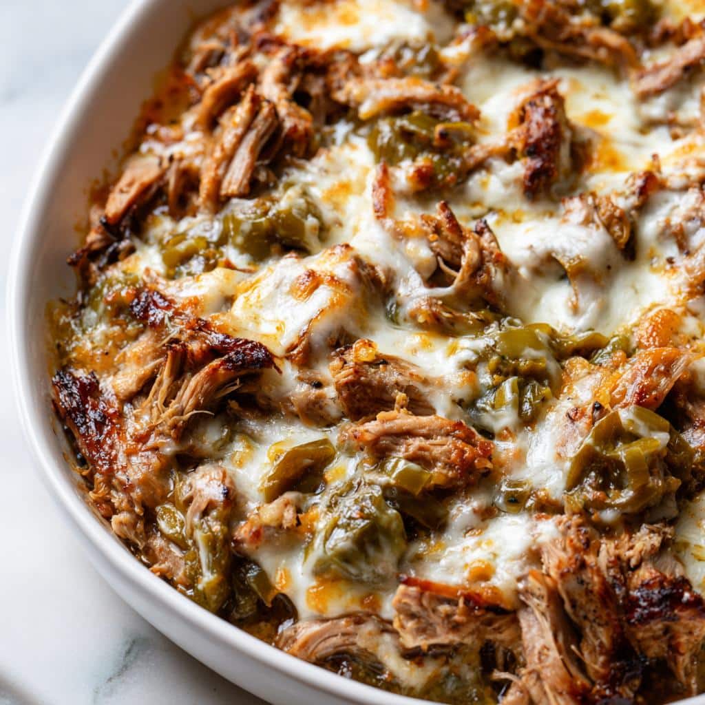 Mexican pork carnitas tomatillo casserole - detail 1