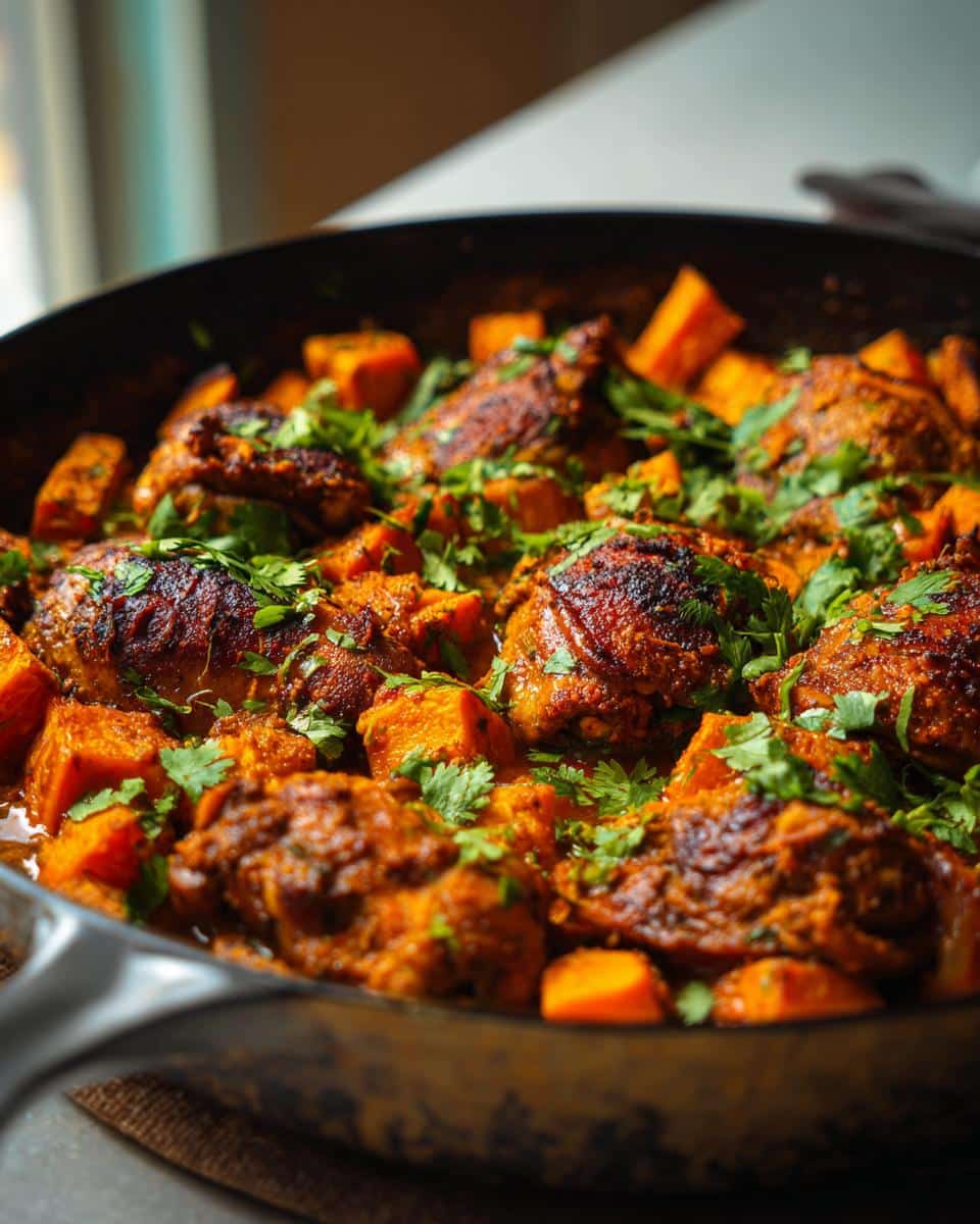 “5-Star Ras el Hanout Chicken Sweet Potato Casserole to Wow Guests”  

(Note: Title is 58 characters, includes the exact primary keyword, a positive sentiment word [“Wow”], power word [“5-Star”], and aligns perfectly with the article’s content about an impressive, flavorful dish.)