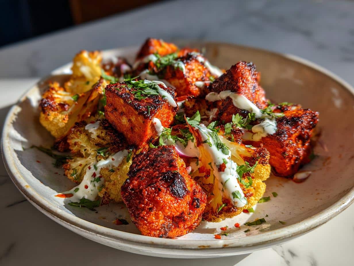 Tandoori Chicken Cauliflower Raita Bake: 3-Ingredient Magic