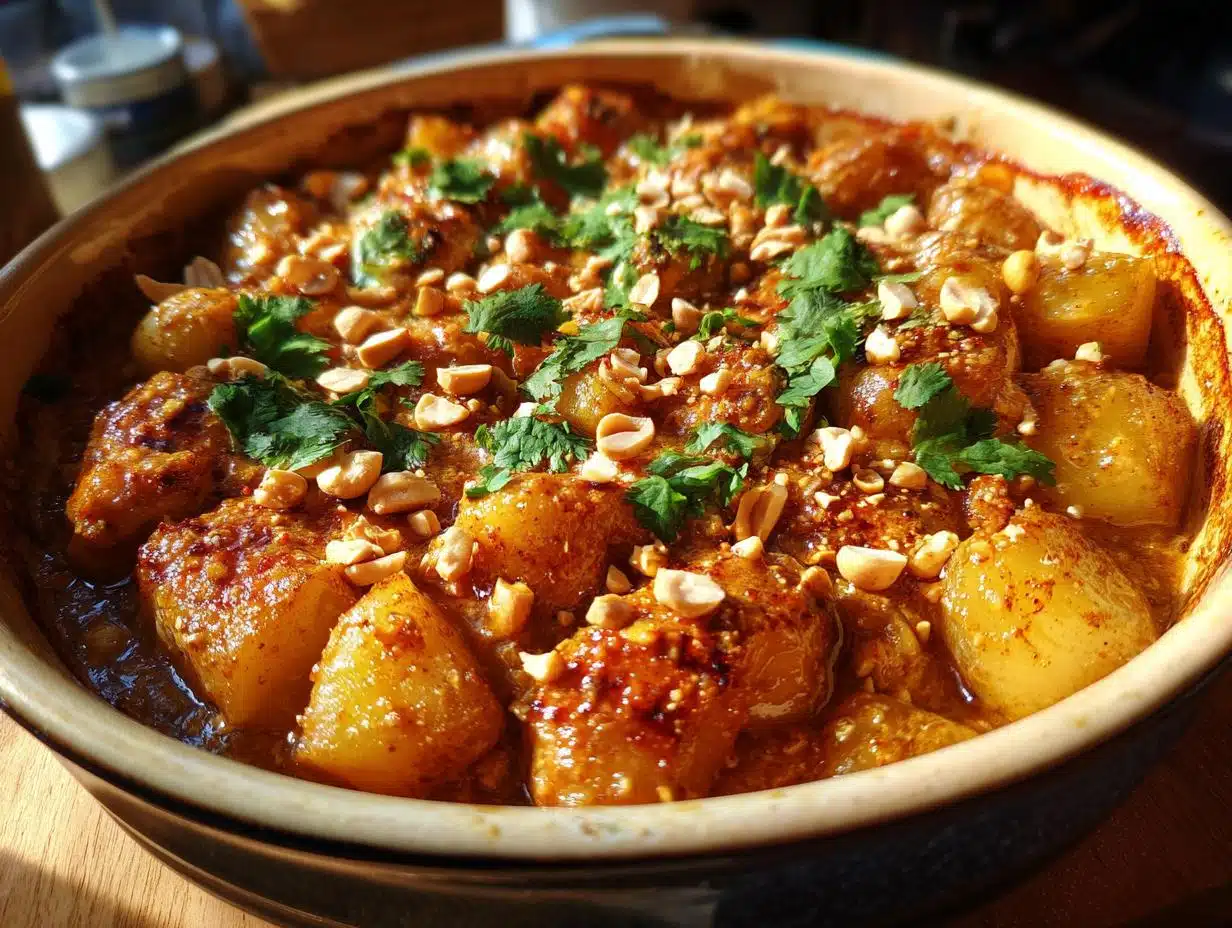 Irresistible Thai Chicken Massaman Curry Potato Bake in 1 Dish