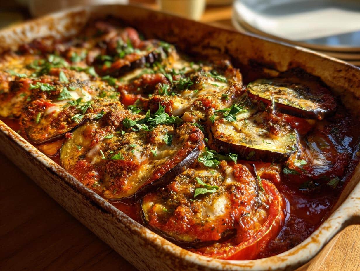 Incredible Za’atar Chicken Roasted Eggplant Casserole in 45 Minutes