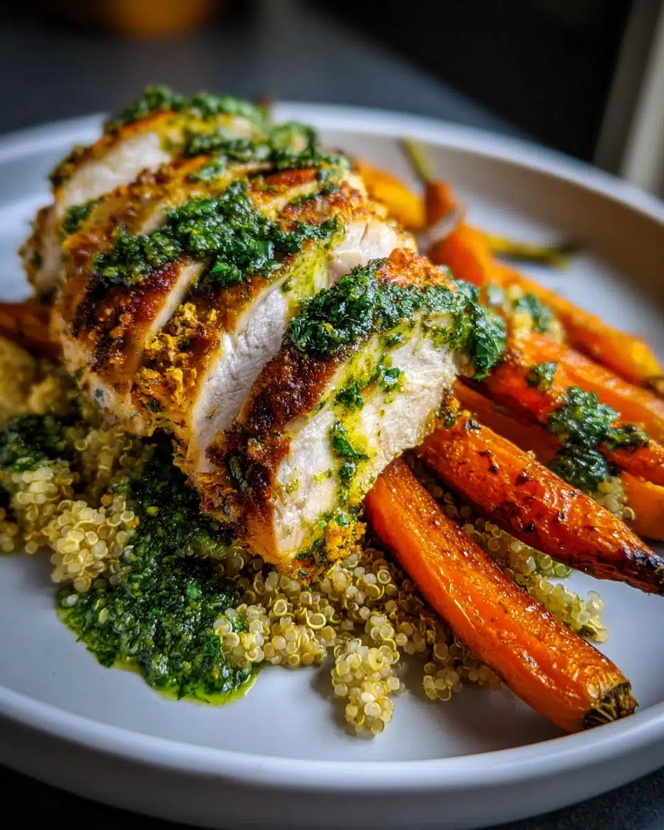 35g Protein Zhoug Chicken Roasted Carrot Quinoa Bake Bliss