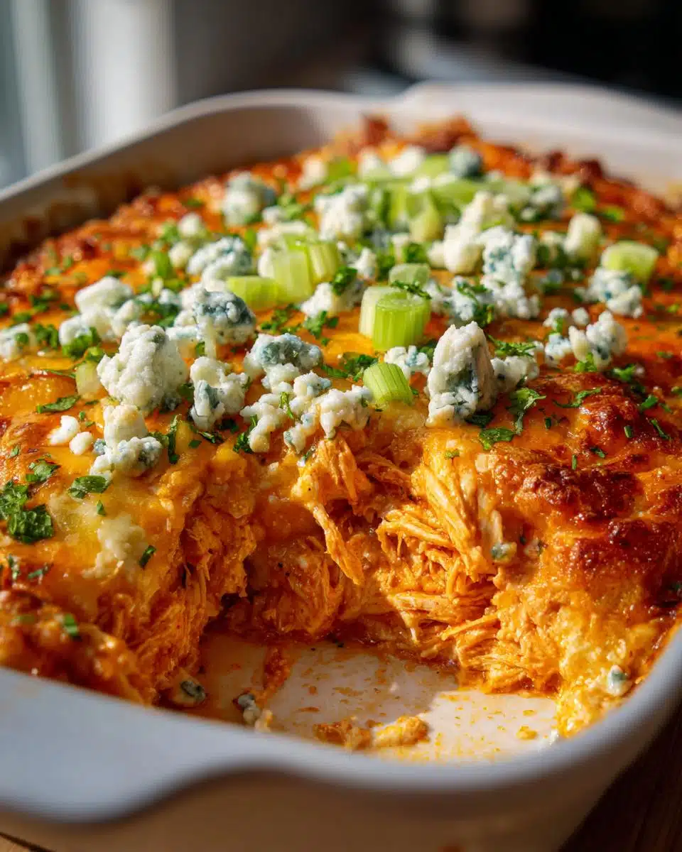 Spicy Buffalo-Chicken-Keto-Casserole in Just 25 Minutes