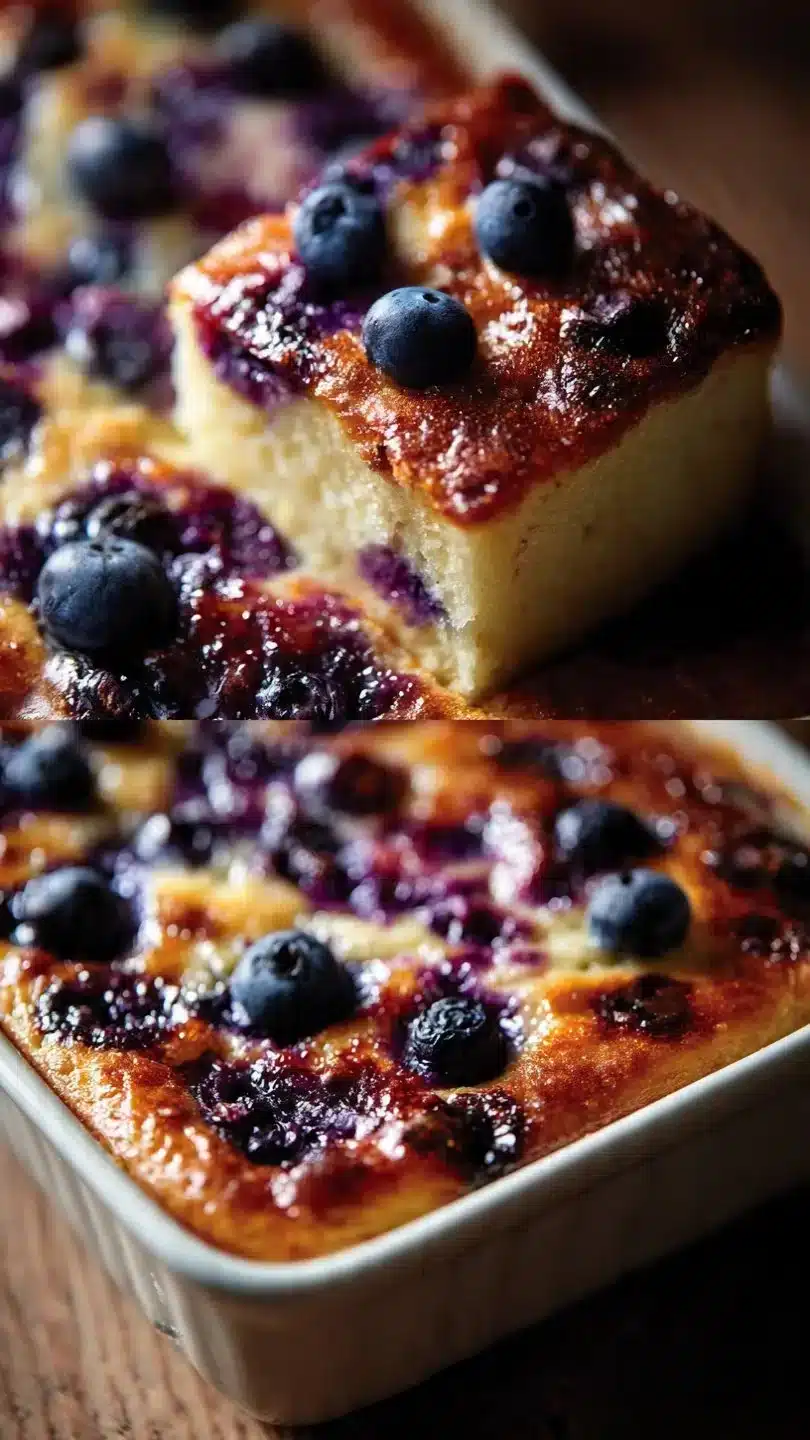 Blueberry Buttermilk Pancake Casserole Recipe