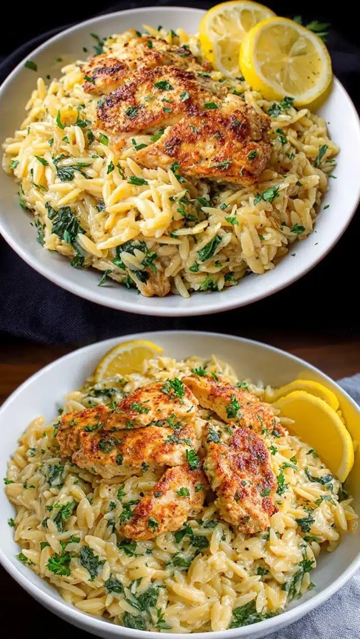 Lemon Chicken and Orzo