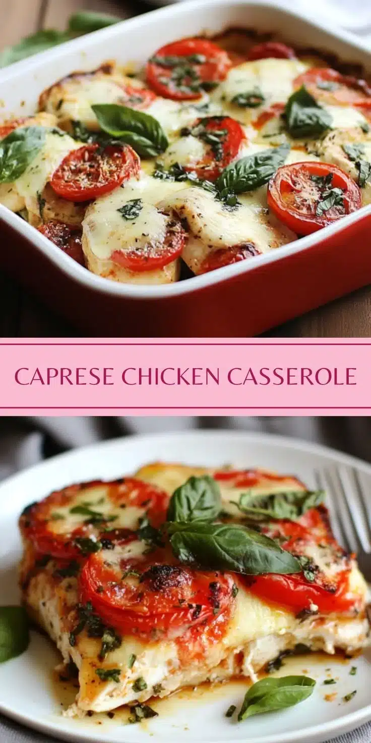 Caprese Chicken Casserole