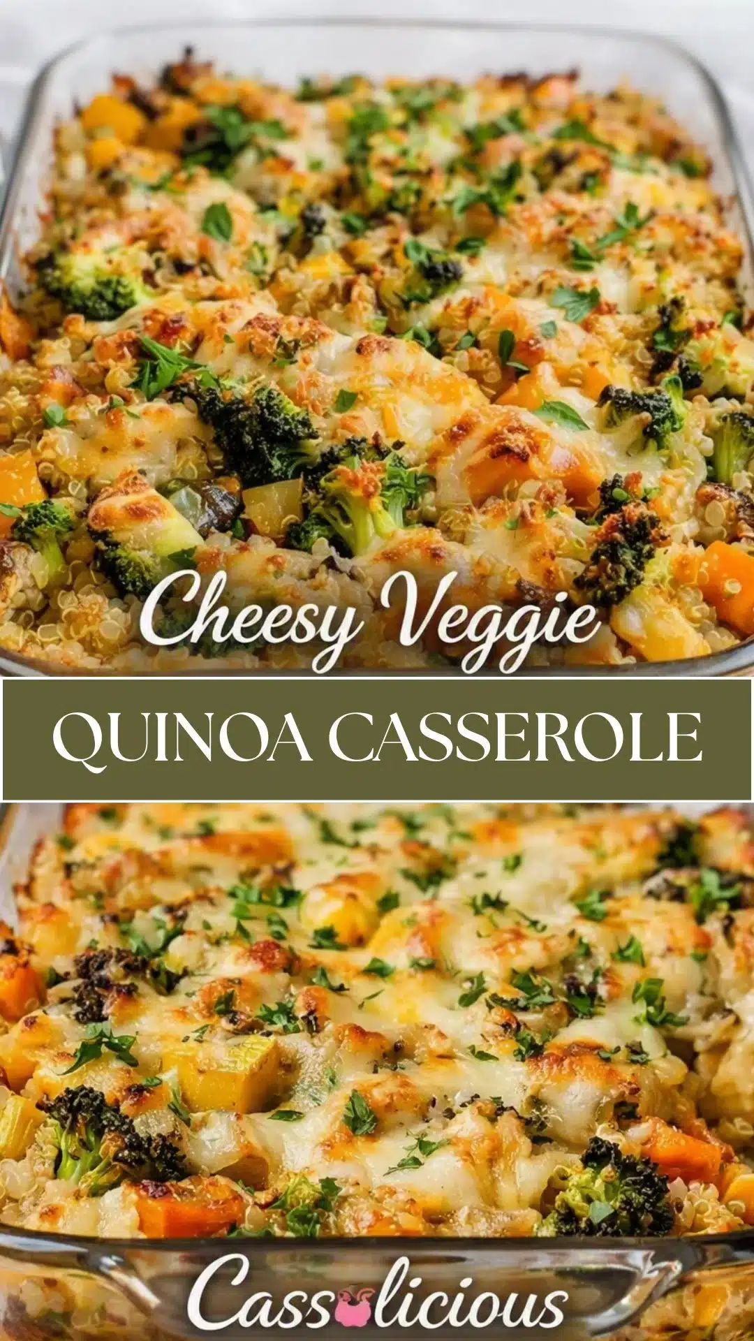 Cheesy Veggie Quinoa Casserole