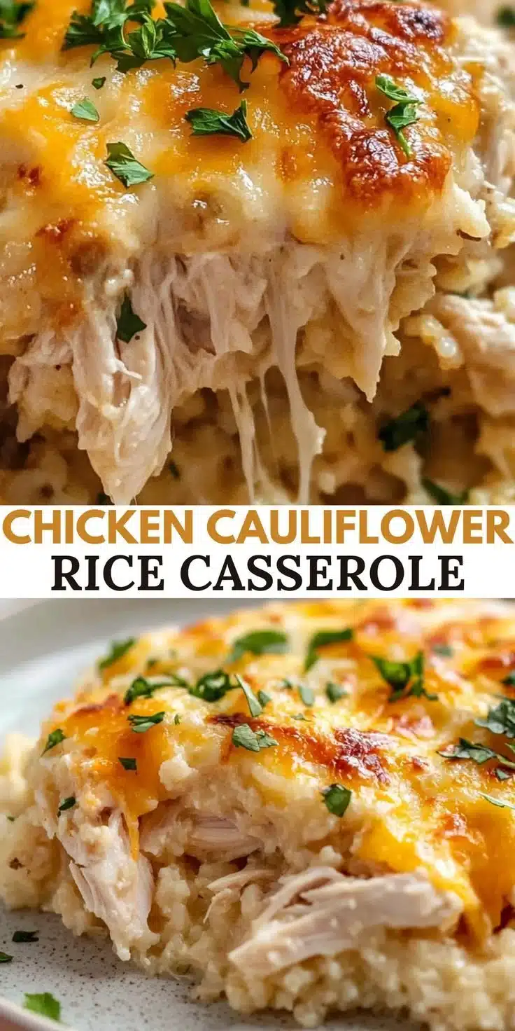 Chicken Cauliflower Rice Casserole