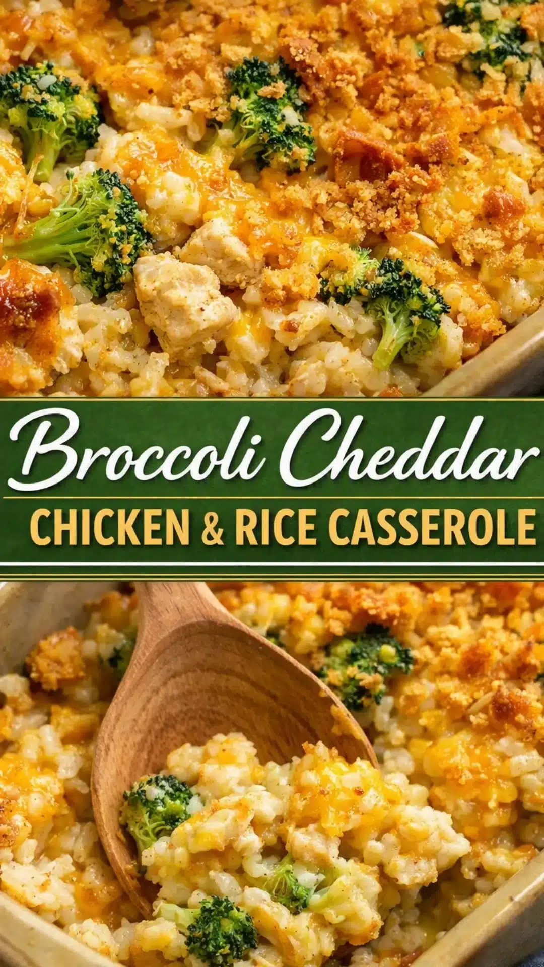Broccoli Cheddar Chicken and Rice Casserole
